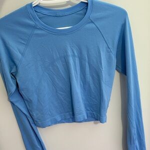 lululemon athletica Sky Blue Long Sleeve Tee